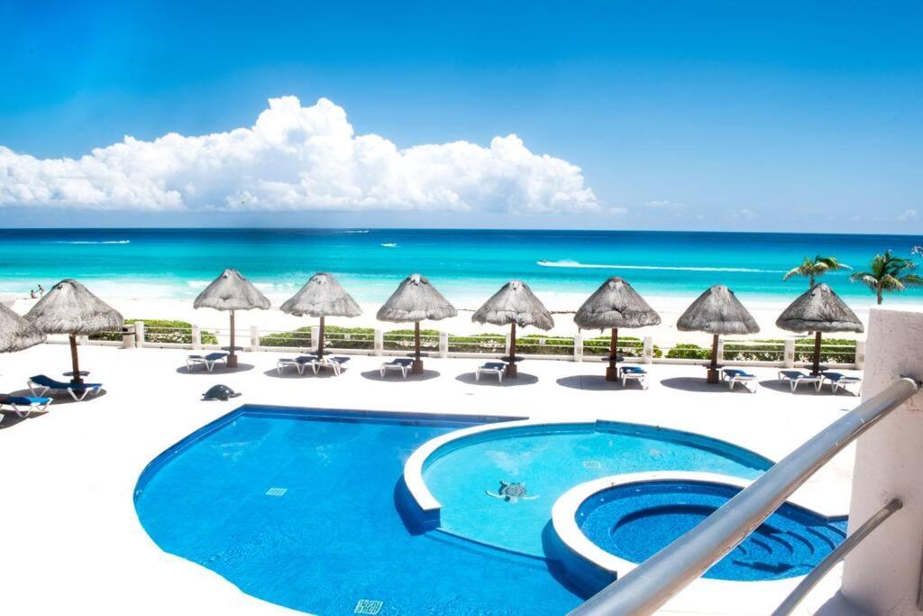 Ocean View Apartment, Best Beach Area, 3 Bedrooms Cancun Exterior photo