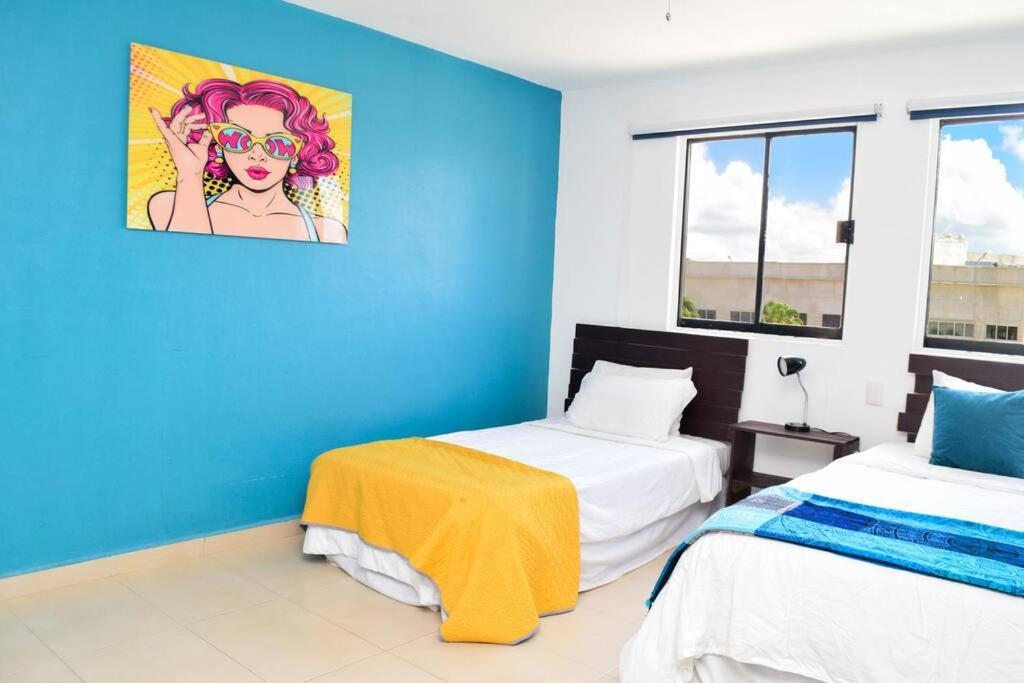 Ocean View Apartment, Best Beach Area, 3 Bedrooms Cancun Exterior photo